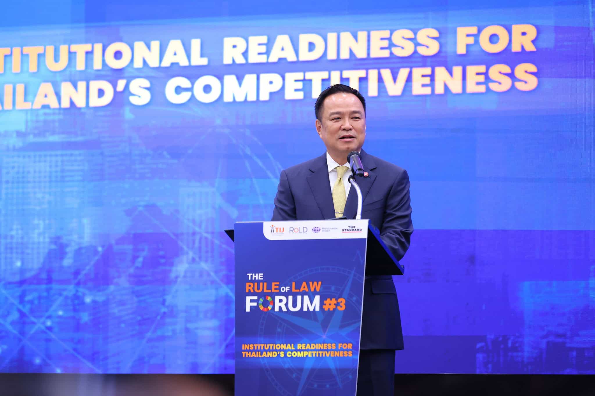 anutin 1 หลักนิติธรรมอ่อนแอ เศรษฐกิจไทยเปราะบาง “เปลี่ยนผ่านไทย สู่เศรษฐกิจยั่งยืนด้วยนิติธรรม”