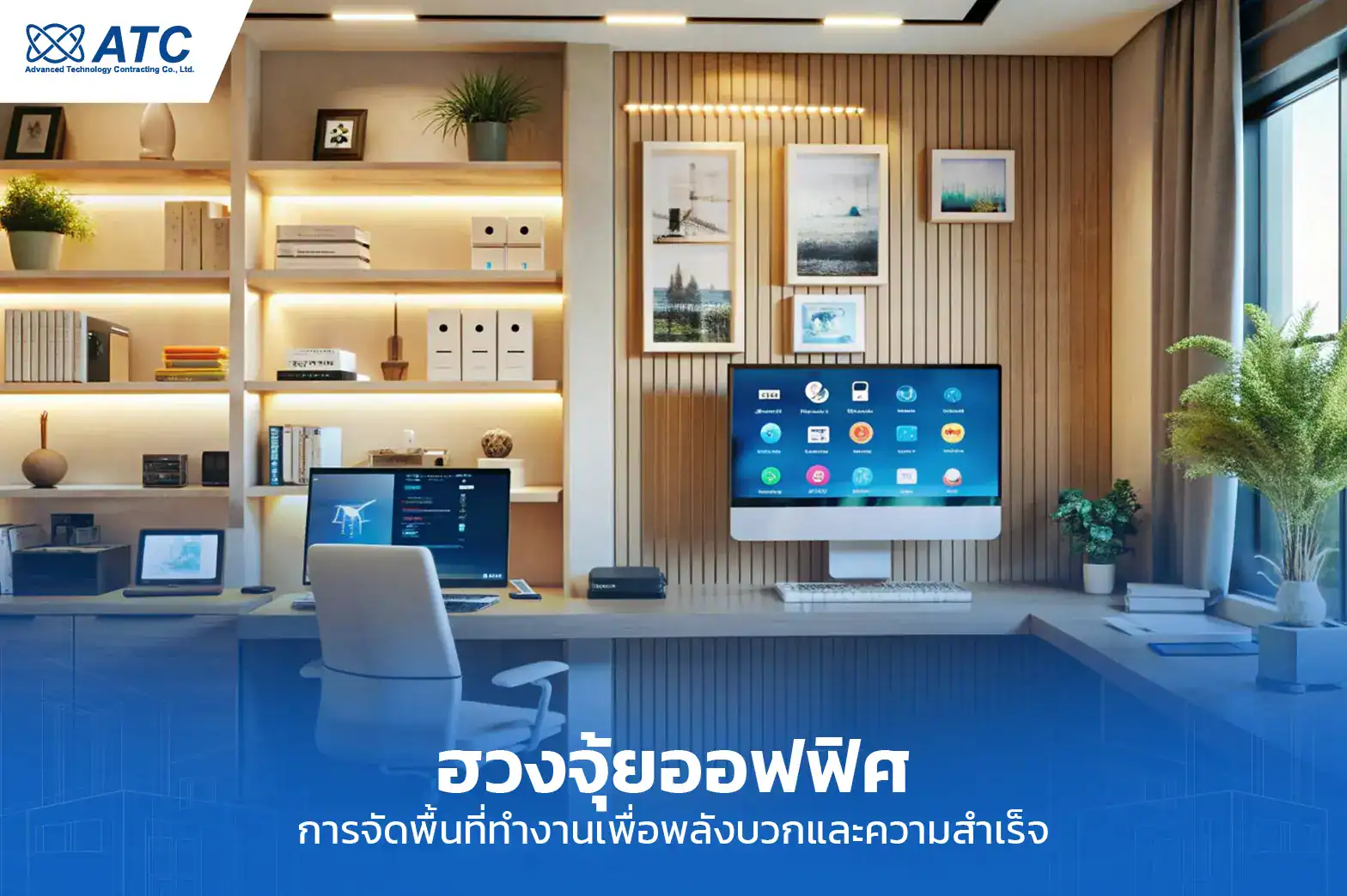 แผนผังออฟฟิศที่เน้นพลังบวกและความสำเร็จด้วยการจัดพื้นที่ทำงานอย่างมีประสิทธิภาพ.