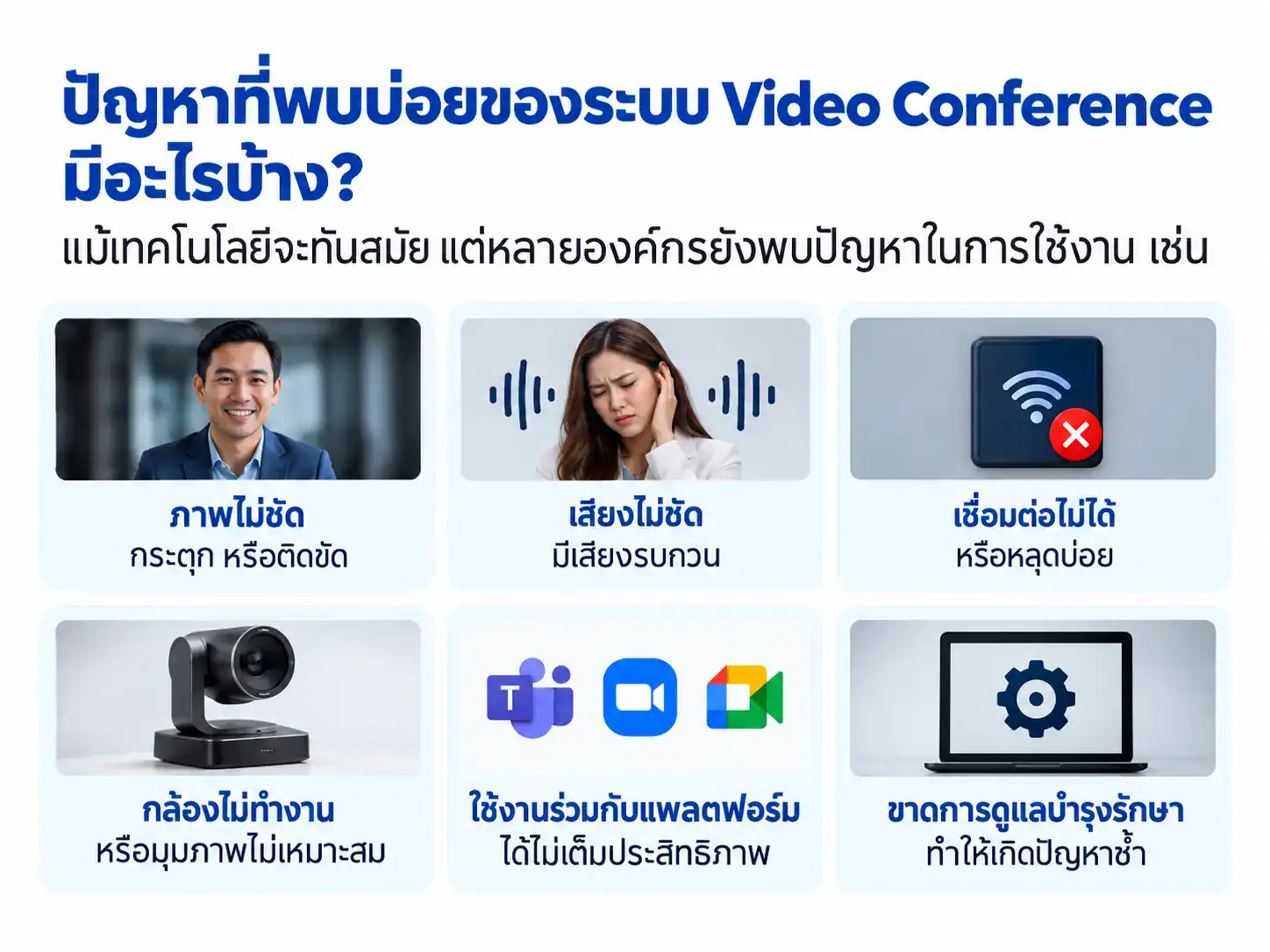 ปัญหา Video conference